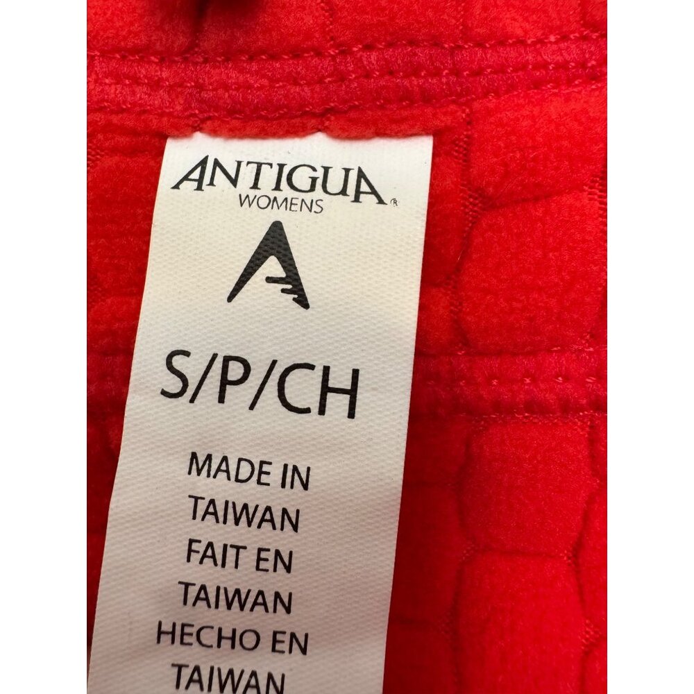 Antigua Womens Sleeveless Full Zip Vest Small Heather Red Lightweight - Picture 3 of 4